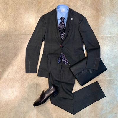 LARDINI Easy Wear Packable Suit ラルディーニイージーウェアパッカブルスーツ*108画像7