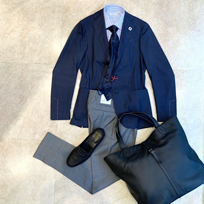 LARDINI Easy Wear Packable Suit ラルディーニイージーウェアパッカブルスーツ*108画像8
