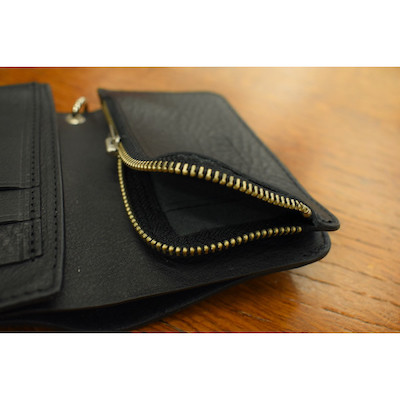 【STUDS LEATHER FLAP HALF WALLET】21AW014LAL*121画像7