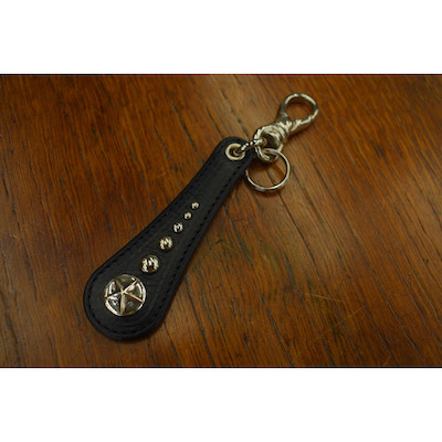 【SILVER STAR CONCHO LEATHER KEY RING】21AW021LAL*121画像1