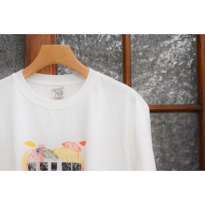 【Stretch calee feather logo t-shirt】22SS057*121画像4