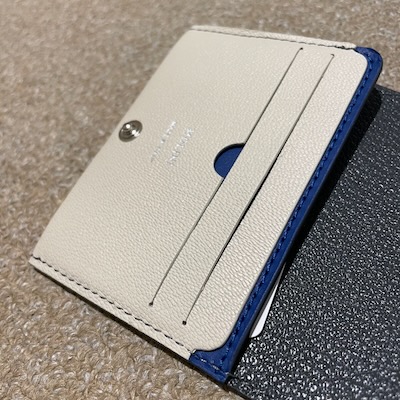 【MOLINI Bifold Compact Wallet - Gray × Off-white】ML232YTBCW1002*106画像3