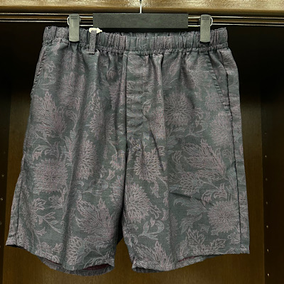 yFLOWER JACQUARD CHAMBRAY EASY SHORTSz25SS007JQ*121摜1